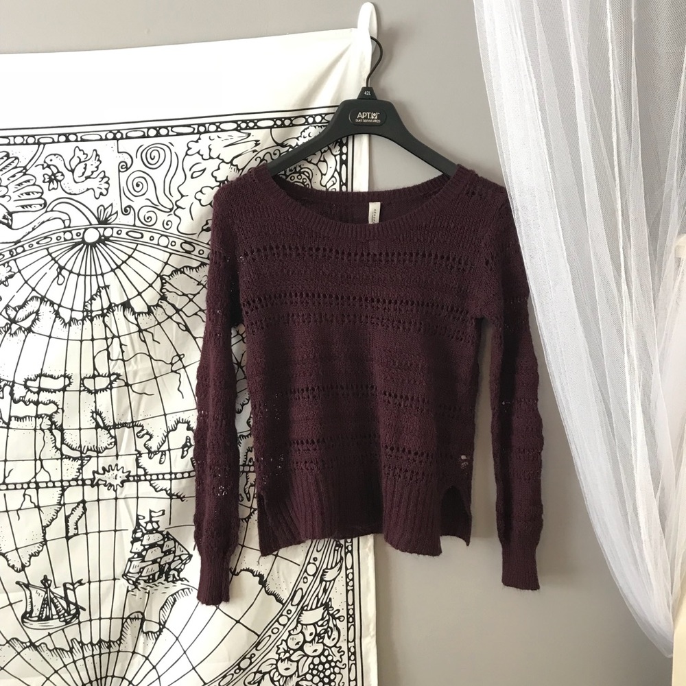 Deep purple lightweight sweater